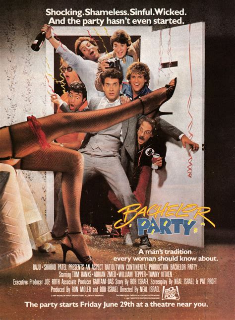 1984 Bachelor Party Tom Hanks Movie 20th Century Fox Original Magazine Ad