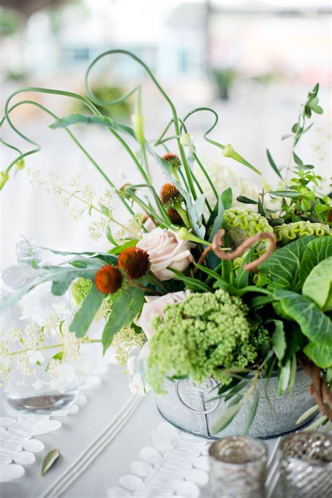 Our farmer's choice package, is perfect for intimate weddings and elopements for the couple who are flexible about flower type, who only need a bouquet, personal flowers and a few statement pieces, and have an interest in supporting local and. table centerpiece at farmers market wedding | Wedding ...