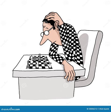 Chess Player With Continuous Single Line Drawing Vector Illustration