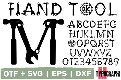 Hand Tool Font By Typography Morozyuk · Creative Fabrica