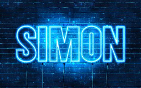 Download Wallpapers Simon 4k Wallpapers With Names Horizontal Text