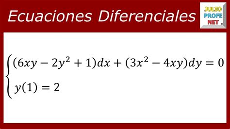 Ecuaciones Diferenciales Exactas Ejercicios Resueltos Estudiar