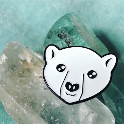 Polar Bear Enamel Pin By Manticmuse On Etsy Etsy Enamel Pins Polar Bear