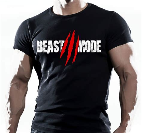 Beast Functional Gym Training Workout Fitness Strength Sport Black T