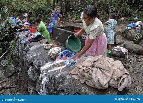 Village Life With Laundry Washing Indian Women Editorial Stock Image Image 36967464