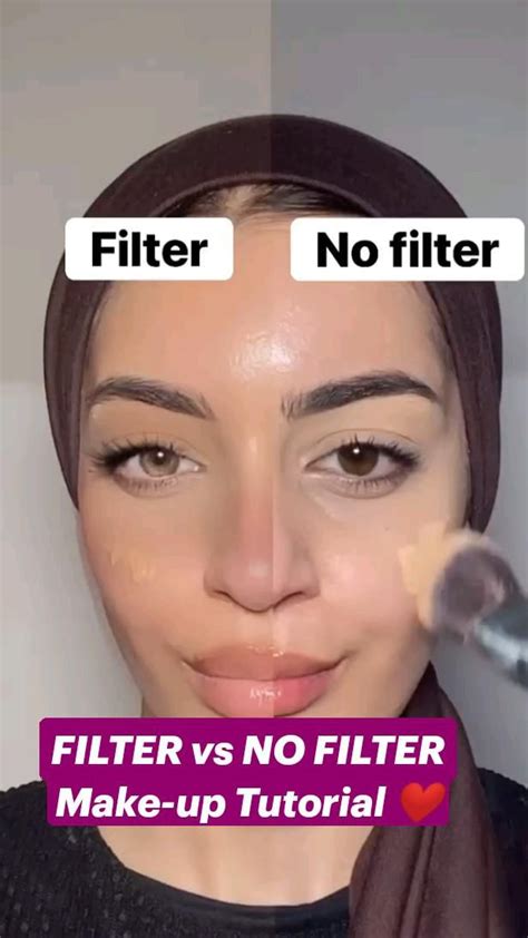 Filter Vs No Filter Make Up Tutorial ️ An Immersive Guide By Lifestyle