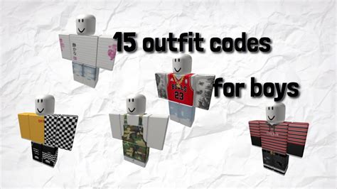Roblox Outfit Codes For Boys Youtube