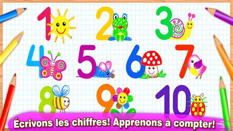 Apprendre A Compter Coloriage Pour Les Enfant Bébé Jeux De Educatif