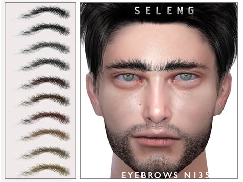 The Sims 4 Eyebrows N135 By Seleng The Sims Book