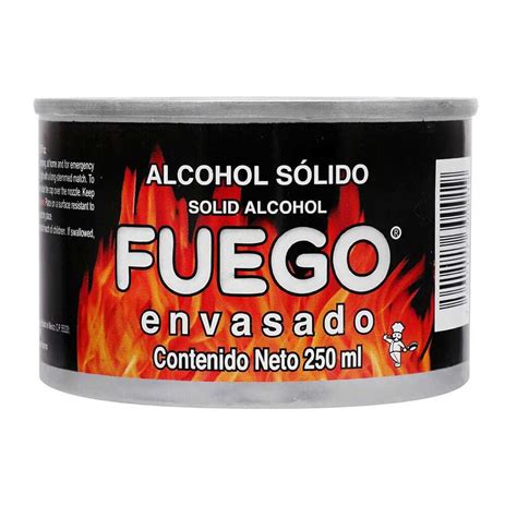 Fuego Envasado Alcohol Solido 250 Ml Soriana