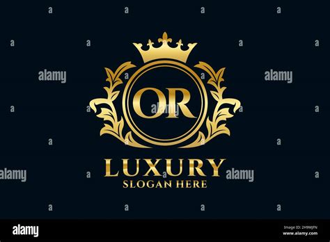 Or Letter Royal Luxury Logo Template In Vector Art For Luxurious