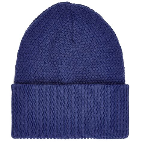 River Island Navy Blue Rolled Up Beanie Hat In Blue For Men Navy Lyst