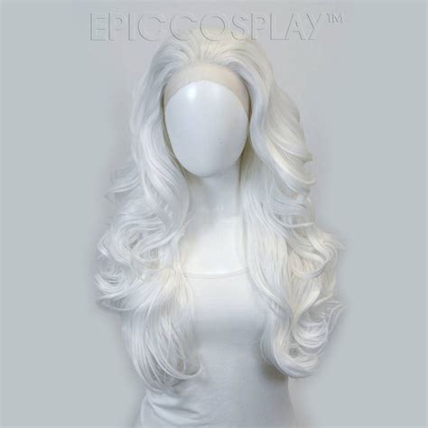 Astraea 29 Inch White Wavy Lace Front Wig