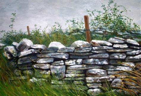 Stone Wall Painting Stone Wall Fine Art Print Wall Canvas Painting