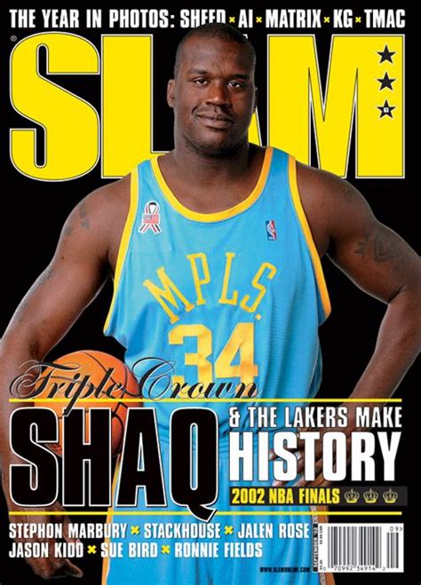 Slam 63 Los Angeles Laker Shaquille Oneal Appeared On The Cover Of
