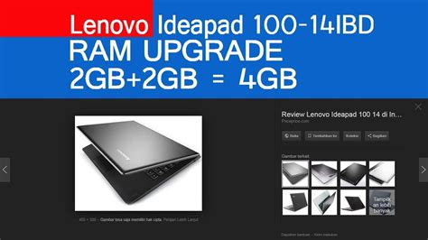 The full list of ideapad 100 specs will help you to understand all pros and cons of this laptop quickly. Lenovo Ideapad 100-14iBD Core i3-5005U | RAM Upgrade - YouTube