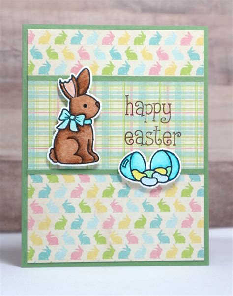 See more ideas about cards handmade, cards, inspirational cards. Happy Easter Card- Easter Card- Easter Bunny- Easter Eggs ...