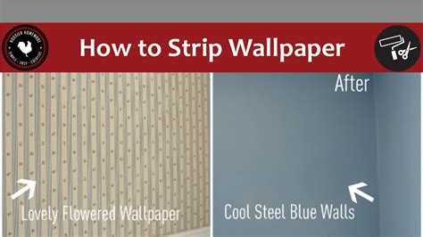How To Strip Wallpaper Easy Diy Project Youtube