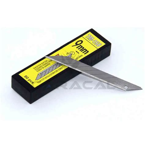50pcs 30 Degree 9mm Carbon Steel Snap Off Blade For Art Knife Cutter