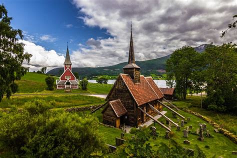 Rodven Stave Church Norway Stock Image Image Of Luster Legend 71714893