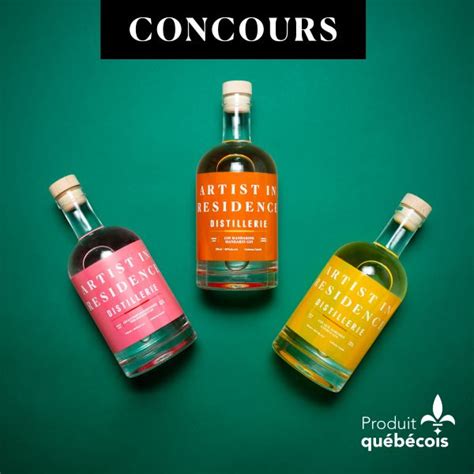 Gagnez 3 Bouteilles De Gin Artist In Residence Distillerie