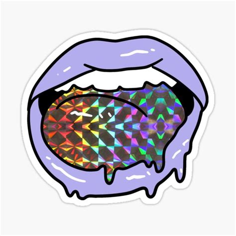 Lips And Tongue Stickers Redbubble