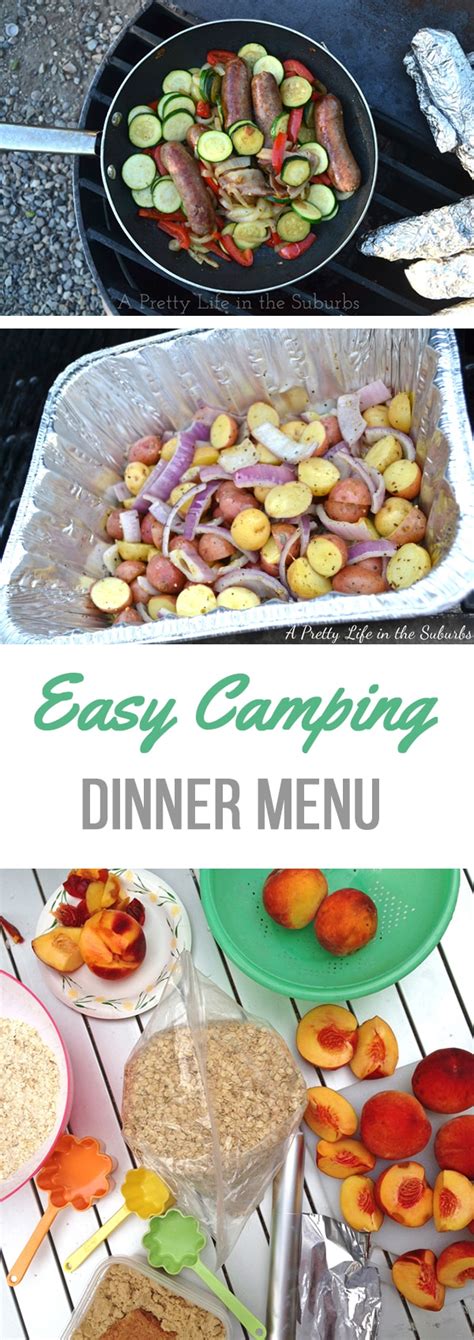 Easy Camping Dinner Menu A Pretty Life In The Suburbs
