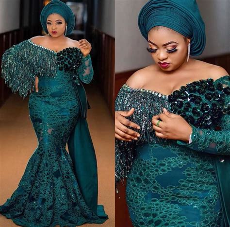 Aso Ebi Lace Styles For Plus Size Dresses Images 2022 Page 4