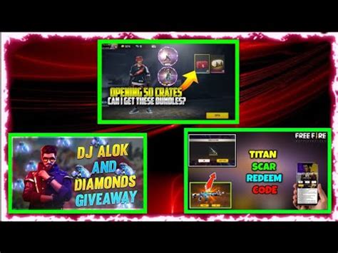 Garena free fire has been very popular with battle royale fans. DJ ALOK & DIAMODS GIVEAWAY| TODAY REDEEM CODE FREE FIRE ...