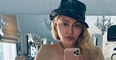 Madonna Sexy Poses Topless Showcasing Her Big Boobs On Social Media