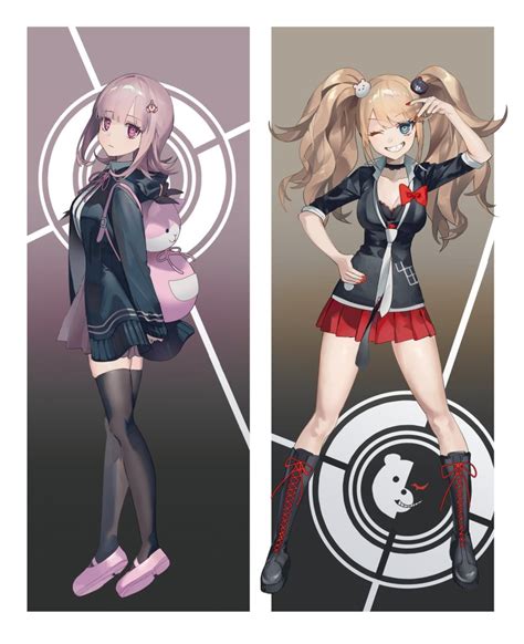 Seveneightdu Enoshima Junko Monokuma Nanami Chiaki Danganronpa Trigger Happy Havoc