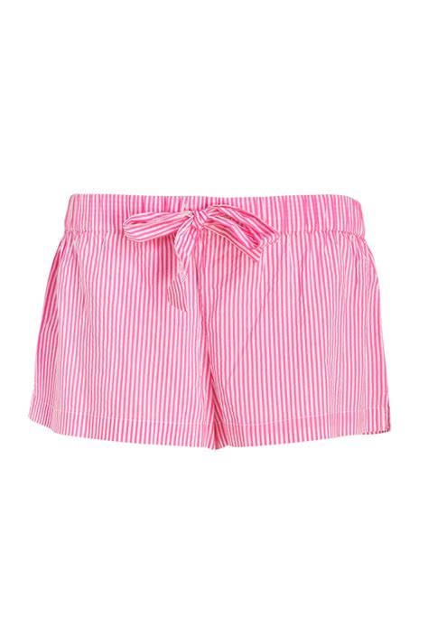 Forever Striped Pj Shorts In Pink Lyst