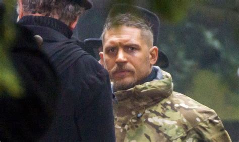 Tom Hardy Goes Camouflage For Taboo Filming In London Tom Hardy