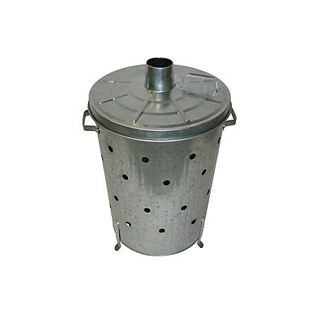 Staying safe with burn barrels. Galvanised Steel Incinerator (H)575mm (W)380mm (L)445mm | Departments | DIY at B&Q