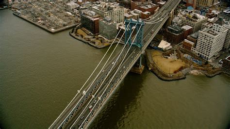 New York City Aerial Footage of Manhattan Bridge 15 Stock Footage #AD ,#Aerial#Footage#York#City 