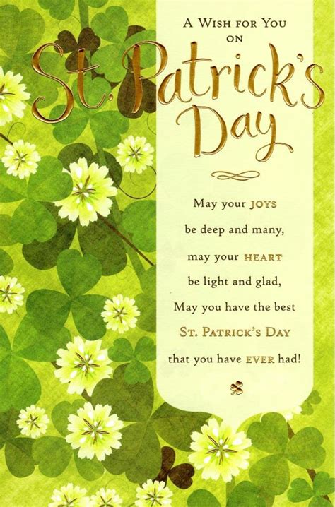 A St Patricks Day Wish Greeting Card Cards