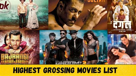 Highest Grossing Bollywood Movies List In India