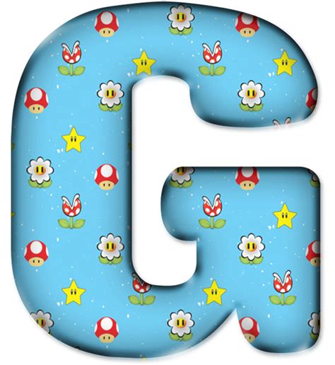 Blindada Por Deus Alfabeto Decorativo Super Mario Bross