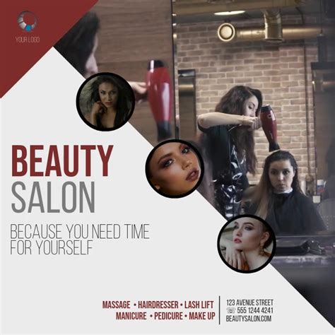 Beauty Salon Video Ad Template Postermywall
