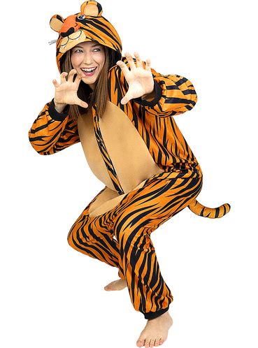 Onesie Tiger Costume For Adults The Coolest Funidelia