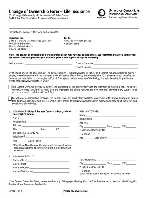 Mutual Of Omaha Change Of Ownership Form Airslate Signnow
