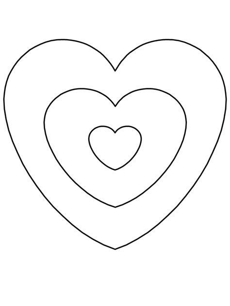 Pictures Of Hearts To Print Coloring Home