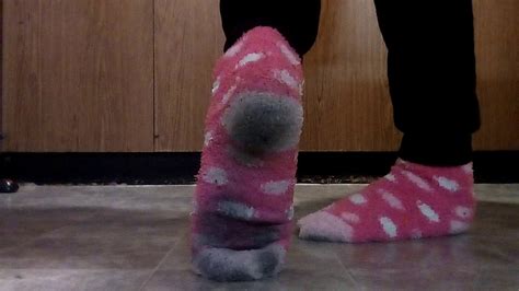 Pink White Fuzzy Dirty Socks Subscribe For More Videos Youtube