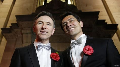 In Pictures Uk S First Gay Weddings Bbc News