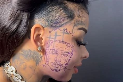 Chrisean Rock Gets A Massive Blueface Tattoo On Her Face Xxl
