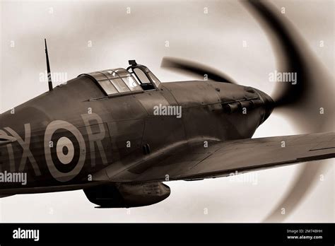British Hawker Hurricane Single Seat Single Engine Monoplane Fighter Of