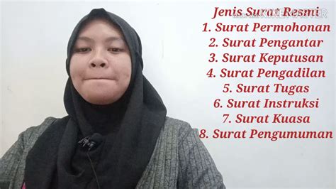 Surat resmi adalah surat yang digunakan untuk kepentingan formal, bisa dari perseorangan, lembaga atau organisasi tertentu. Jenis-Jenis Surat - YouTube