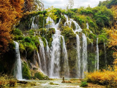 Beautiful scenery beautiful wallpaper scenery scenery wallpaper beautiful wallpaper high definition picture sun clouds water blue sky sky landscape white clouds grass nature trees vegetation. Plitvice National Park Croatia Autumn Scenery Hd Wallpaper ...