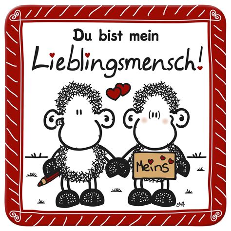 Du meisterst den tag mit selbstverständlichkeit, und komme ich heim, schenkst du geborge. Sheepworld - Kork-Untersetzer - Du bist mein ...