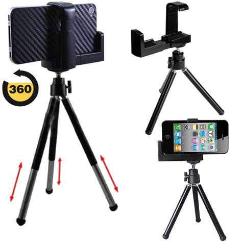 New Mini Tripod Stand Holder For Mobile Iphone 4s 4 3gs 3g Ipod